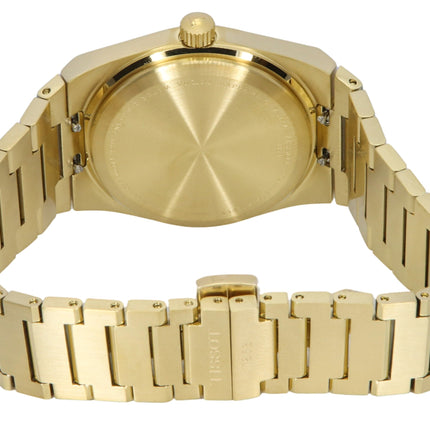 Orologio da donna Tissot PRX color oro in acciaio inossidabile con quadrante champagne al quarzo svizzero T137.210.33.021.00 100M