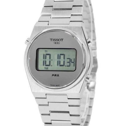 Orologio Tissot T-Classic PRX Digital in acciaio inossidabile con quadrante a specchio argentato al quarzo T137.263.11.030.00 10
