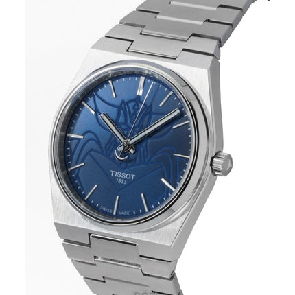 Orologio da uomo Tissot PRX UFO Robot Goldrake in acciaio inossidabile con quadrante blu automatico T137.407.11.041.02 100M