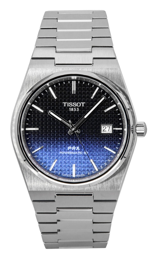 Tissot PRX Powermatic 80 Gradient Acciaio Inox Quadrante Nero Camaleonte Automatico T137.407.11.051.01 Orologio da Uomo 100M