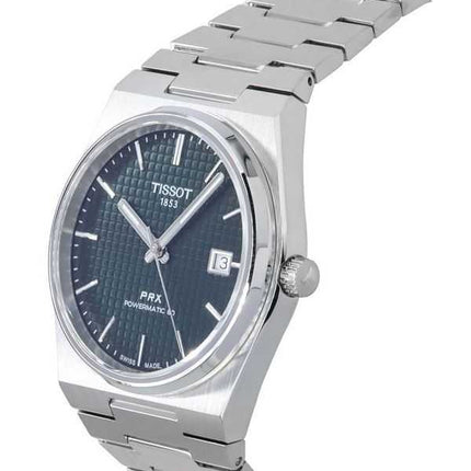 Orologio da uomo Tissot T-Classic PRX Powermatic 80 in acciaio inossidabile quadrante verde automatico T137.407.11.091.00 100M