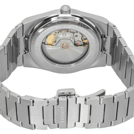 Orologio da uomo Tissot PRX Powermatic 80 in acciaio inossidabile con quadrante verde chiaro automatico T137.407.11.091.01 100M