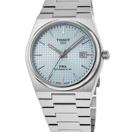 Orologio da uomo Tissot PRX T-Classic Powermatic 80 quadrante blu ghiaccio automatico T137.407.11.351.00 100M