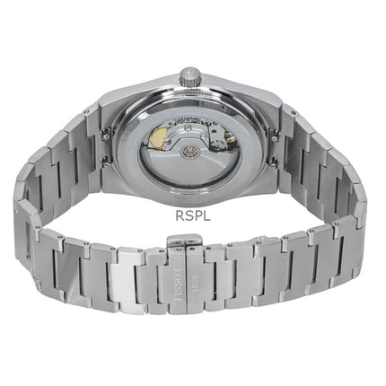 Orologio da uomo Tissot PRX Powermatic 80 Gradient in acciaio inossidabile con quadrante blu ghiaccio e camaleonte automatico T137.407.11.351.01 100M