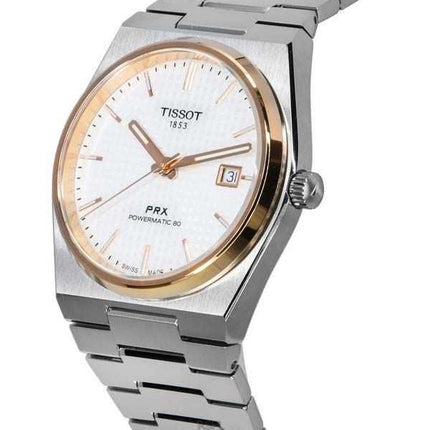 Orologio da uomo Tissot PRX T-Classic Powermatic 80 quadrante argento T137.407.21.031.00 T1374072103100 100M