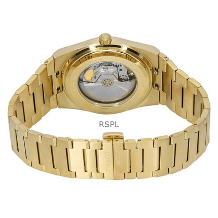Orologio da uomo Tissot PRX Powermatic 80 color oro in acciaio inossidabile con quadrante champagne automatico T137.407.33.021.00 100M