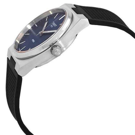 Orologio da uomo Tissot T-Classic PRX cinturino in gomma quadrante blu al quarzo T137.410.17.041.00 100M