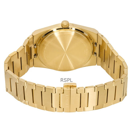 Orologio da uomo Tissot PRX color oro in acciaio inossidabile con quadrante champagne al quarzo T137.410.33.021.00 100M