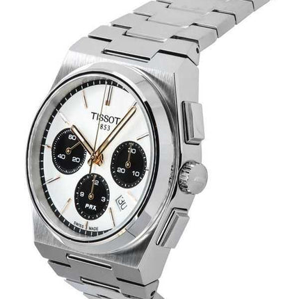 Orologio da uomo Tissot T-Classic PRX cronografo quadrante bianco automatico T137.427.11.011.00 100M