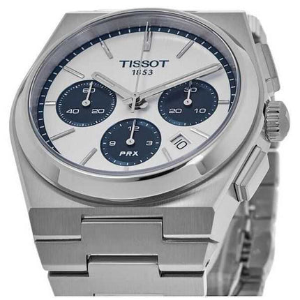 Orologio da uomo Tissot PRX T-Classic cronografo quadrante bianco automatico T137.427.11.011.01 100M