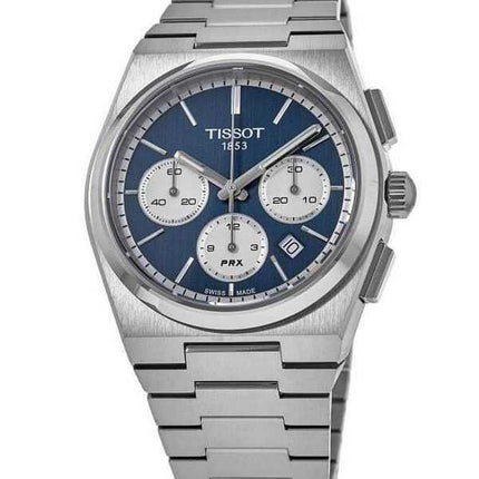 Orologio da uomo Tissot PRX T-Classic Chronograph quadrante blu automatico T137.427.11.041.00 100M