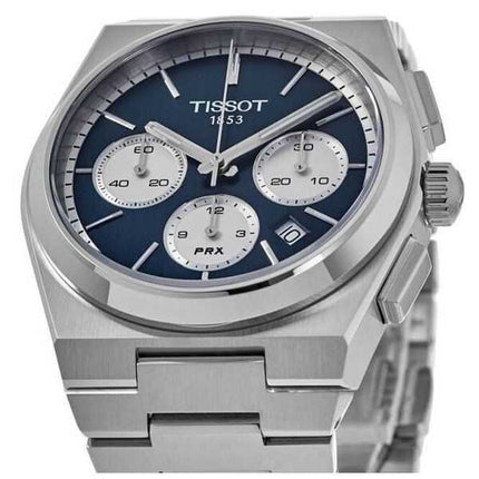Orologio da uomo Tissot PRX T-Classic Chronograph quadrante blu automatico T137.427.11.041.00 100M