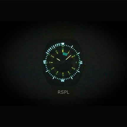 Orologio da uomo Tissot Sideral S con cinturino sintetico e quadrante nero, automatico, subacqueo, T145.407.97.057.00, 300 m