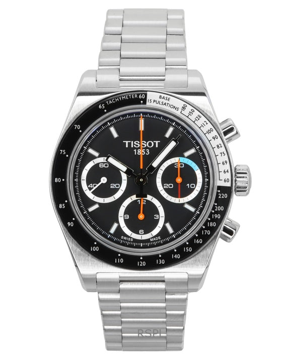 Orologio da uomo Tissot PR516 Cronografo in acciaio inossidabile con quadrante nero automatico T149.459.21.051.00 100M