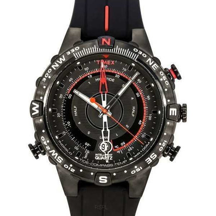 Orologio da uomo Timex Expedition E-Tide Temperature Compass quadrante nero al quarzo T2N720 100M