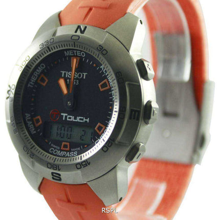 Tissot T-Touch Titanium Multifunzione cronografo T33.7.598.59 T33759859 Mens Watch