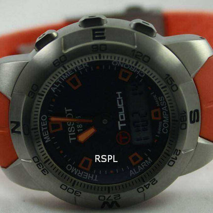 Tissot T-Touch Titanium Multifunzione cronografo T33.7.598.59 T33759859 Mens Watch