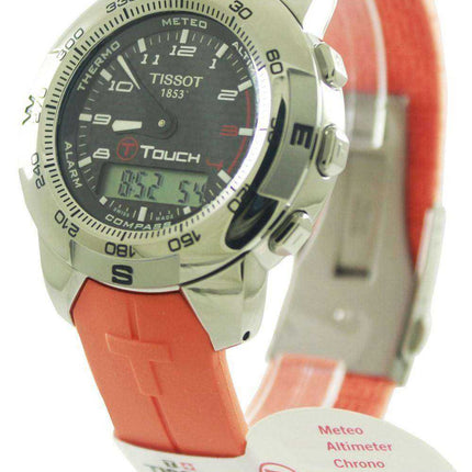 Tissot T-Touch Titanium Orange Rubber T33.7.878.92 T33787892 Orologio da uomo