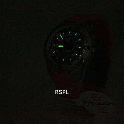 Tissot T-Touch Titanium Orange Rubber T33.7.878.92 T33787892 Orologio da uomo