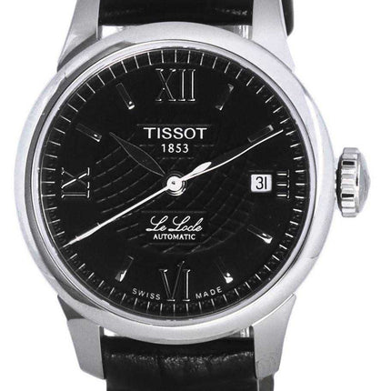 Orologio da donna Tissot Le Locle Lady quadrante nero automatico T41.1.123.57 T41112357