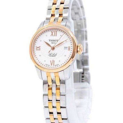 Orologio Tissot T-Classic Le Locle Diamond Accents Quadrante argento automatico T41.2.183.16 T41218316 Orologio da donna