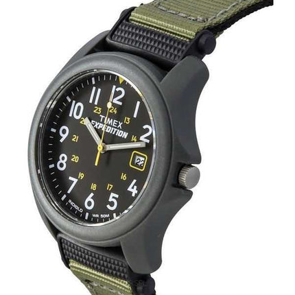 Orologio da uomo Timex Expedition Camper cinturino in tessuto quadrante nero al quarzo T42571