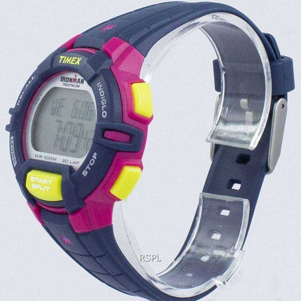 Timex Sports Ironman Triathlon Rugged 30 Lap Indiglo Digital T5K813 Orologio da donna