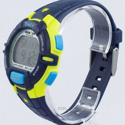 Orologio da uomo Timex Sports Ironman Triathlon Rugged 30 Lap Indiglo Digital T5K814