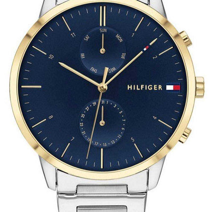 Orologio da uomo Tommy Hilfiger Hunter quadrante blu in acciaio inossidabile al quarzo 1710408