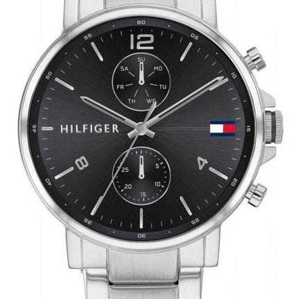Orologio da uomo Tommy Hilfiger Daniel quadrante nero in acciaio inossidabile al quarzo 1710413