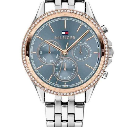 Orologio da donna Tommy Hilfiger Ari Crystal Accents multifunzione con quadrante grigio al quarzo 1781976