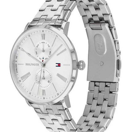Orologio da donna Tommy Hilfiger Jenna multifunzione in acciaio inossidabile con quadrante argentato al quarzo 1782068