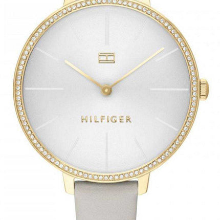 Orologio da donna Tommy Hilfiger Kelly Crystal Accents con cinturino in pelle al quarzo 1782110