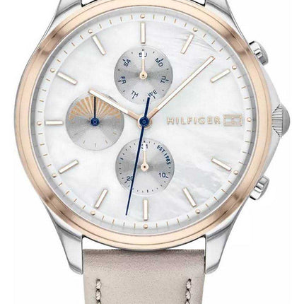 Orologio da donna Tommy Hilfiger Whitney quadrante in madreperla con cinturino in pelle al quarzo 1782118