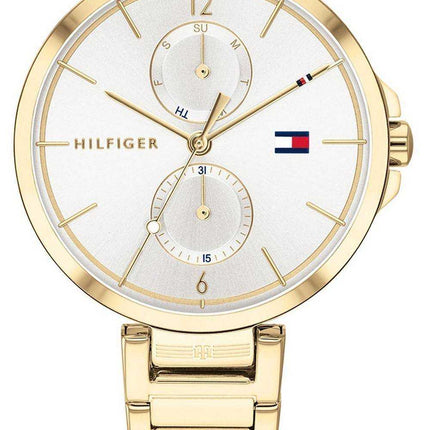 Orologio da donna Tommy Hilfiger Angela quadrante argentato tono oro in acciaio inossidabile al quarzo 1782128