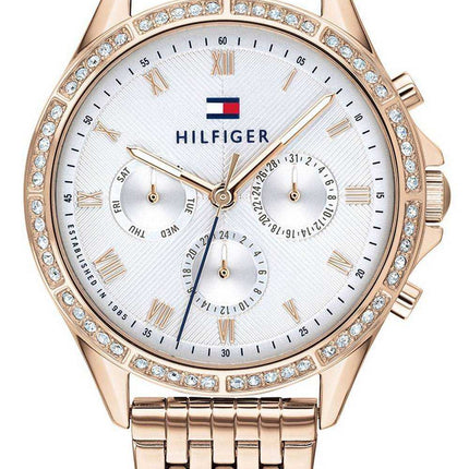 Orologio da donna Tommy Hilfiger Ari quadrante argentato tono oro in acciaio inossidabile al quarzo 1782143