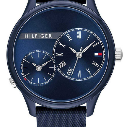 Orologio da donna Tommy Hilfiger Meg quadrante blu cinturino in silicone al quarzo 1782146