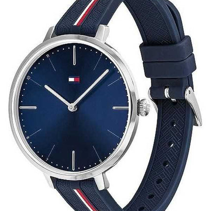 Orologio da donna Tommy Hilfiger Navy cinturino in silicone quadrante blu quarzo 1782154