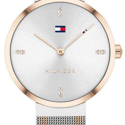 Tommy Hilfiger Liberty Crystal Accents Two Tone Stainless Steel Quartz 1782221 Orologio da donna