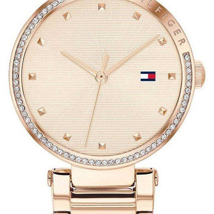 Tommy Hilfiger Lynn Crystal Accents Rose Gold Tone Stainless Steel Quartz 1782237 Orologio da donna