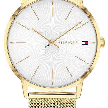 Orologio da donna Tommy Hilfiger Alex quadrante bianco tono oro in acciaio inossidabile al quarzo 1782245