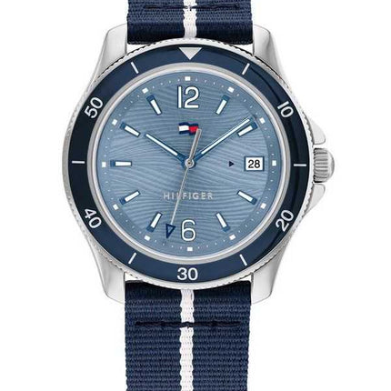 Orologio da donna Tommy Hilfiger Brooke cinturino in nylon quadrante blu quarzo 1782511