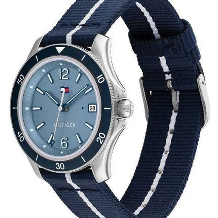 Orologio da donna Tommy Hilfiger Brooke cinturino in nylon quadrante blu quarzo 1782511