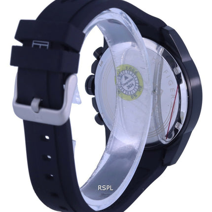 Orologio da uomo Tommy Hilfiger Decker quadrante nero cinturino in silicone al quarzo 1791352