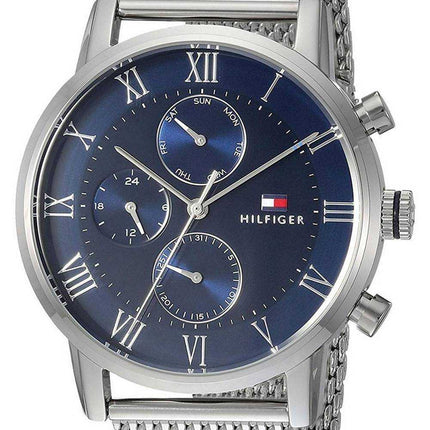 Orologio da uomo Tommy Hilfiger Kane quadrante blu in acciaio inossidabile al quarzo 1791398