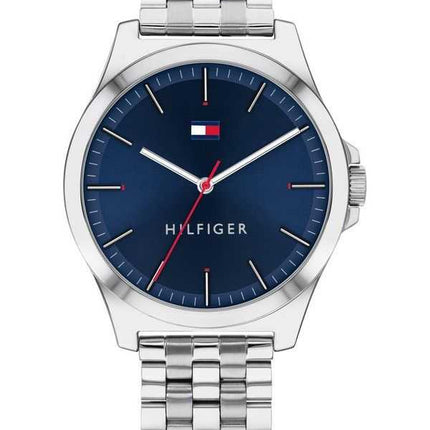 Orologio da uomo Tommy Hilfiger Barclay in acciaio inossidabile con quadrante blu al quarzo 1791713