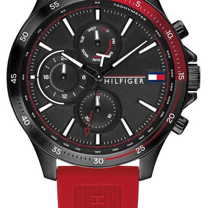 Orologio da uomo Tommy Hilfiger Bank cronografo cinturino in silicone al quarzo 1791722