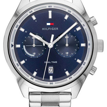 Orologio da uomo Tommy Hilfiger Bennett quadrante blu in acciaio inossidabile al quarzo 1791725