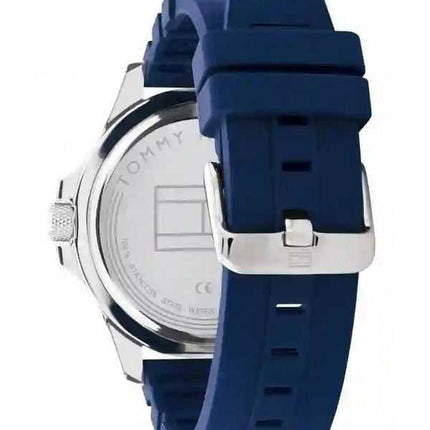 Orologio da uomo Tommy Hilfiger Ryan cinturino in silicone quadrante blu quarzo 1791991