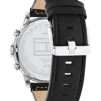 Orologio da uomo Tommy Hilfiger Jameson con cinturino in pelle multifunzione quadrante nero al quarzo 1792052